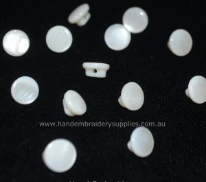 Mother of Pearl Shank Button 8mm (5/16")